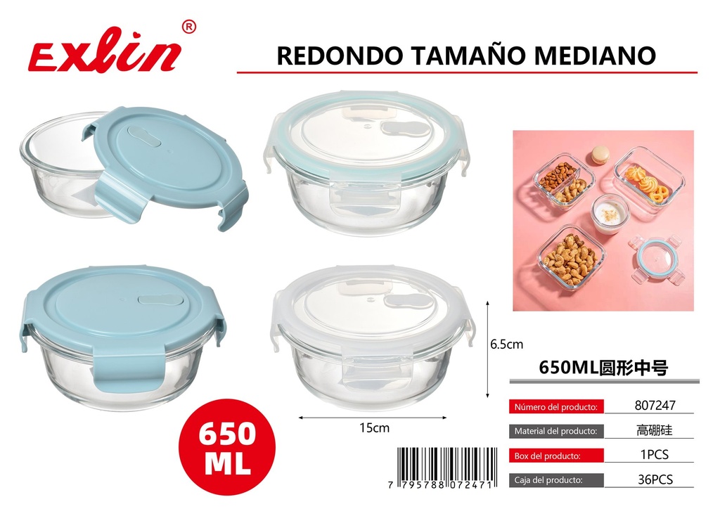 [807247] 650ml redondo tamaÑo mediano