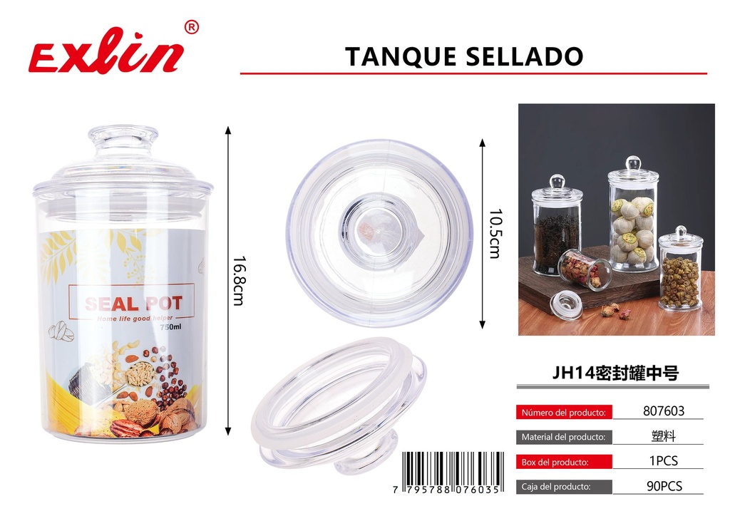 [807603] Tanque sellado jh14 tamaÑo mediano 16,8 * 10,5