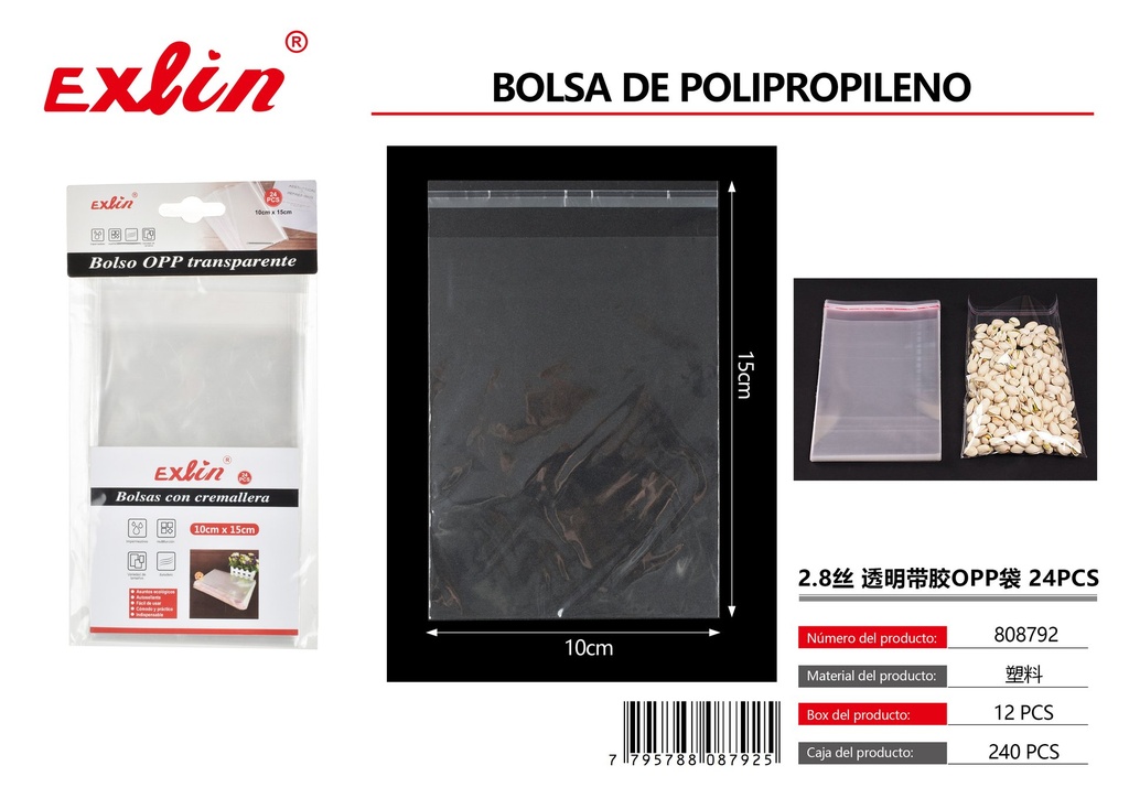 [808792] BOLSA DE OPP CON PEGAMENTO