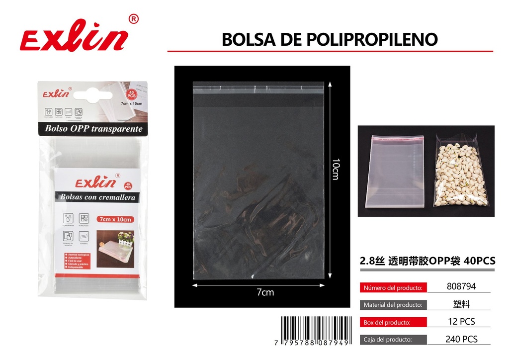 [808794] BOLSA DE OPP CON PEGAMENTO