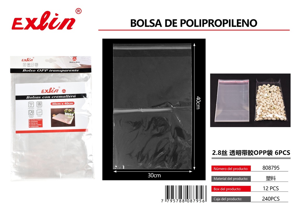 [808795] OPP BAG WITH GLUE
