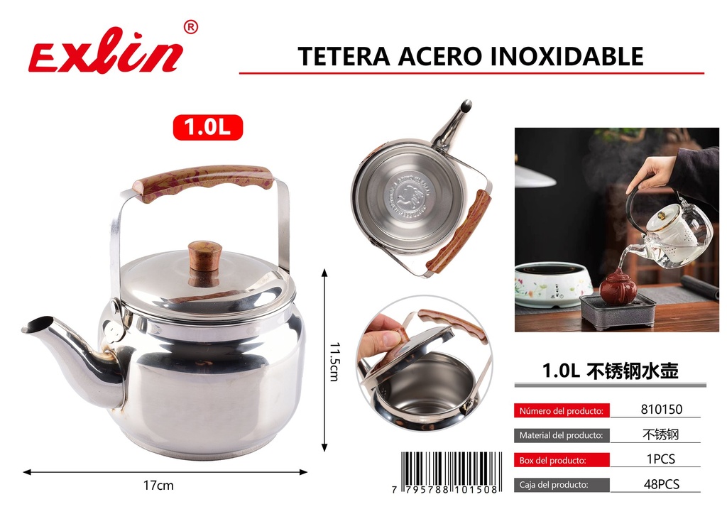 [810150] STAINLESS STEEL TEAPOT