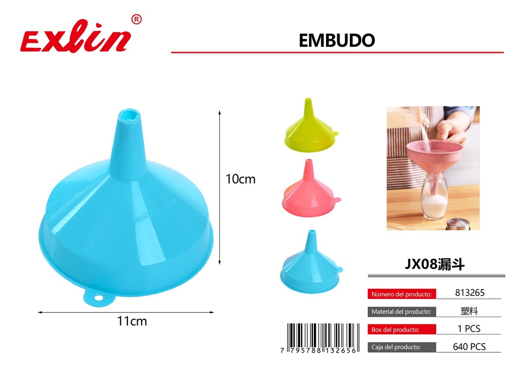 [813265] Embudo jx08 - 11 * 10 * 1.2