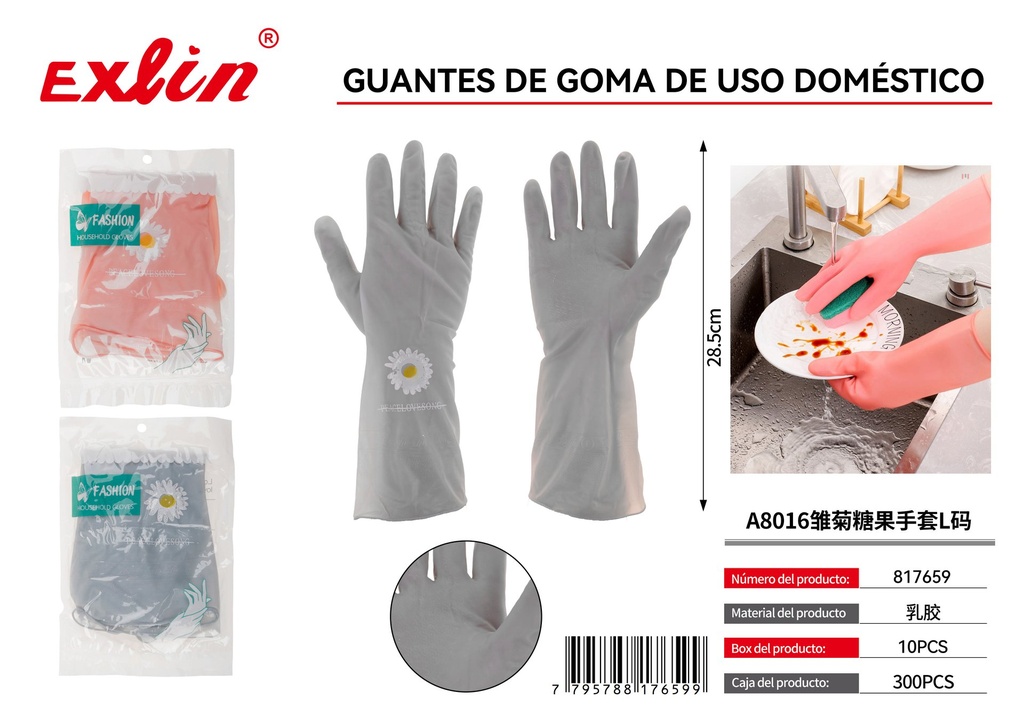 [817659] RUBBER GLOVES FOR DOMESTIC USE