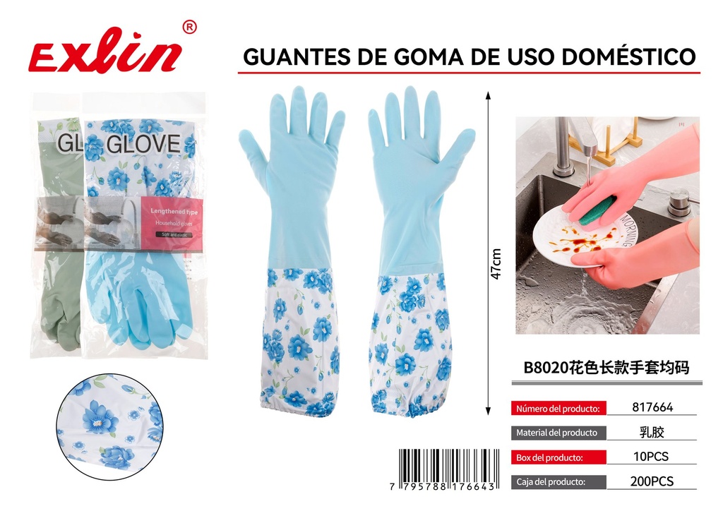 [817664] RUBBER GLOVES FOR DOMESTIC USE