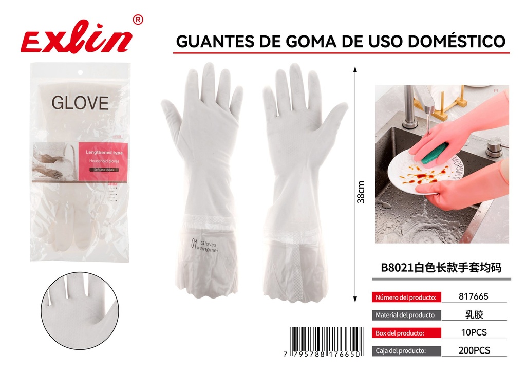[817665] RUBBER GLOVES FOR DOMESTIC USE