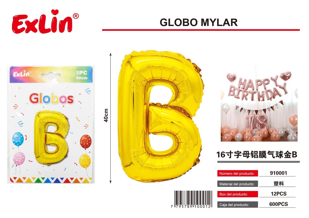 [910001] Globo mylar B
