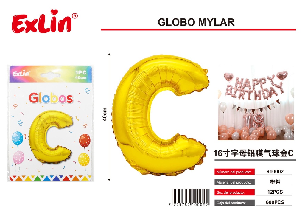 [910002] Globo mylar C