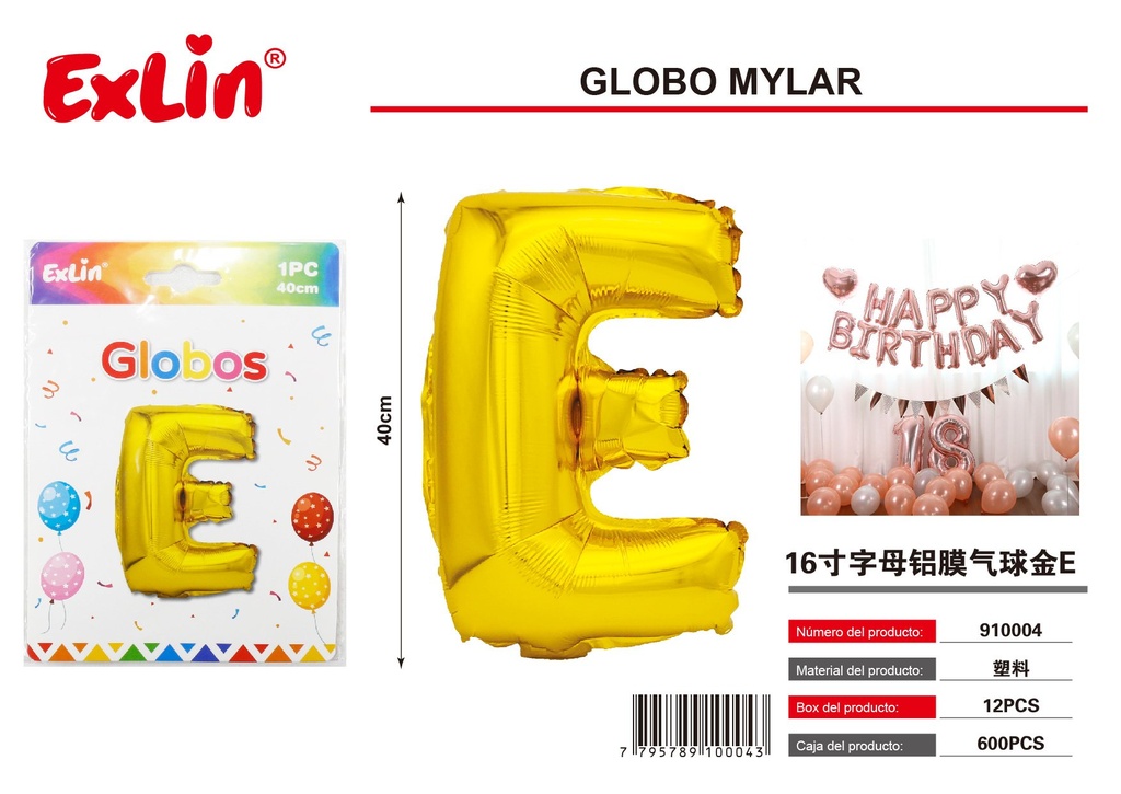 [910004] Mylar E balloon