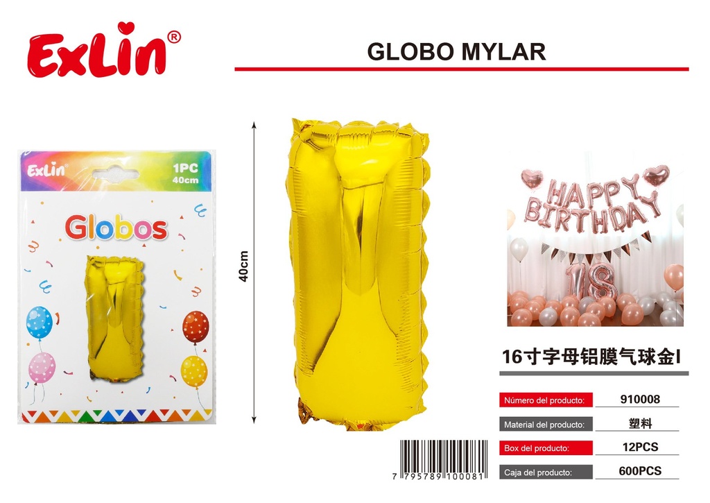 [910008] Globo mylar I
