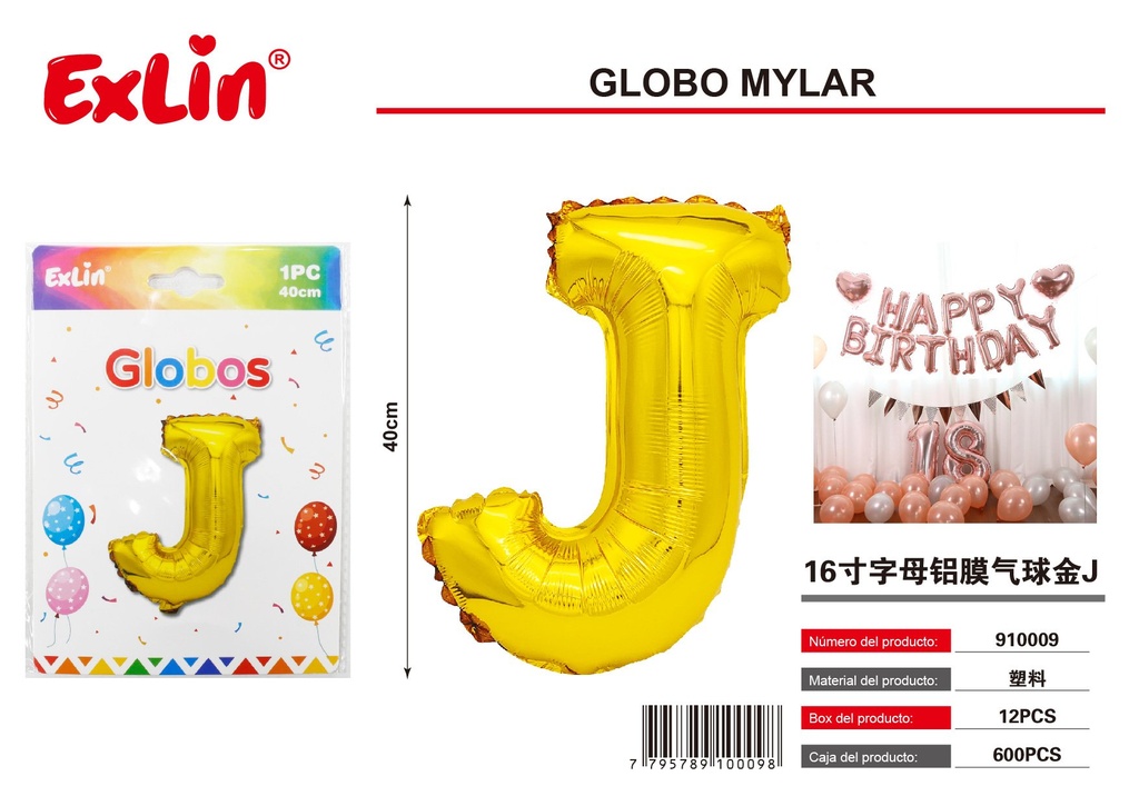 [910009] Globo mylar J