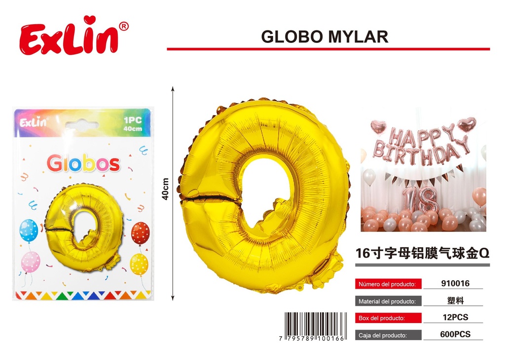 [910016] Globo mylar Q