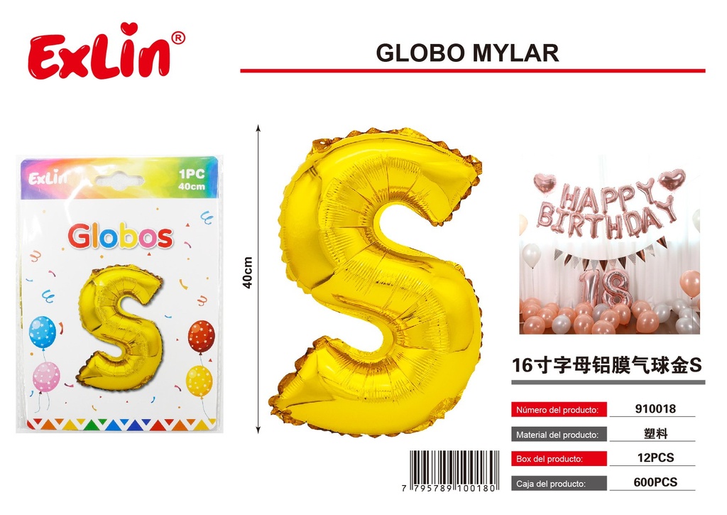 [910018] Mylar Balloon S