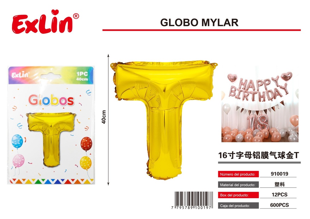 [910019] Globo mylar T