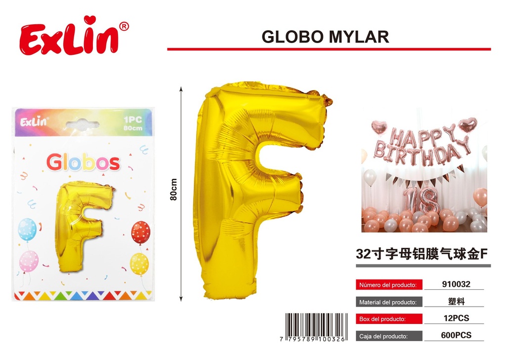 [910032] Globo mylar F
