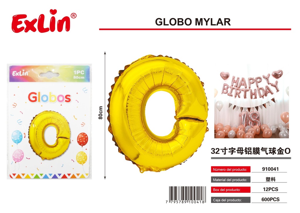 [910041] Globo mylar O