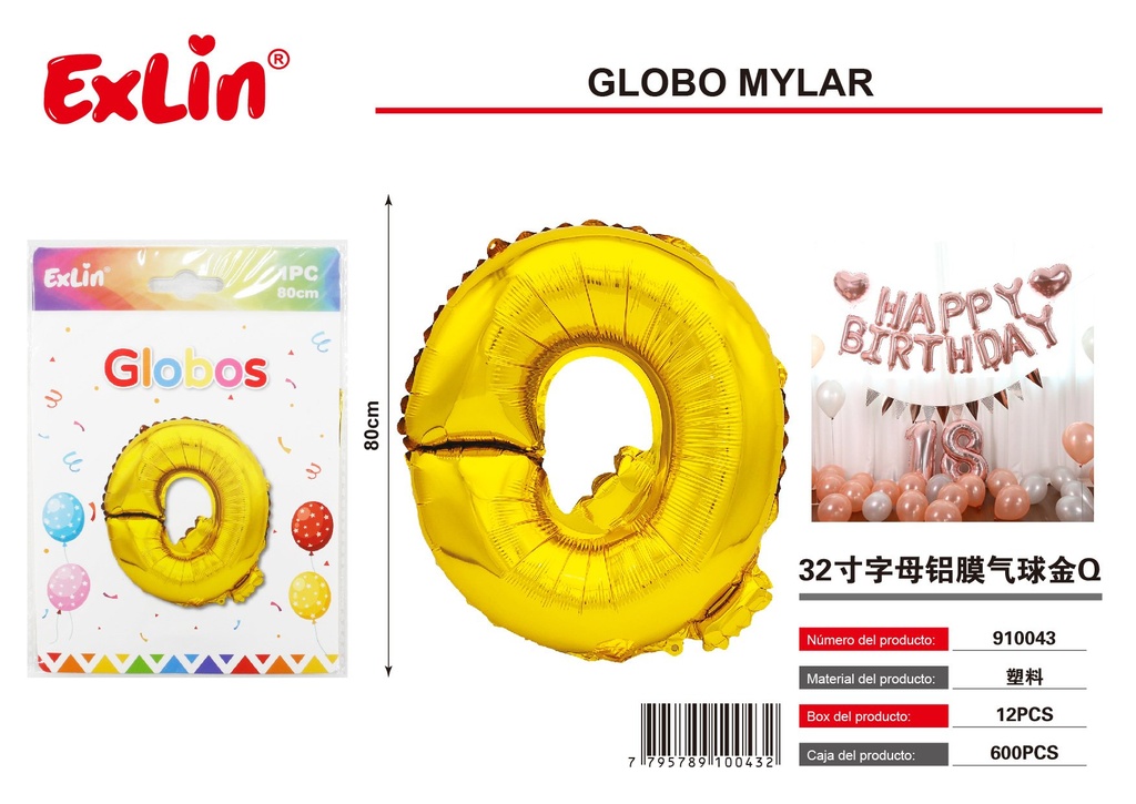 [910043] Globo mylar Q