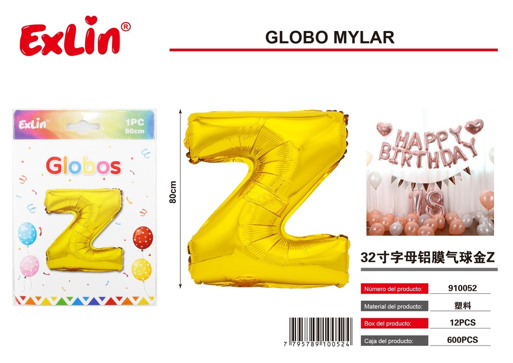 [910052] Globo mylar Z
