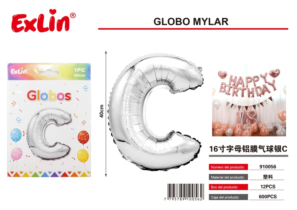 [910056] Globo mylar C
