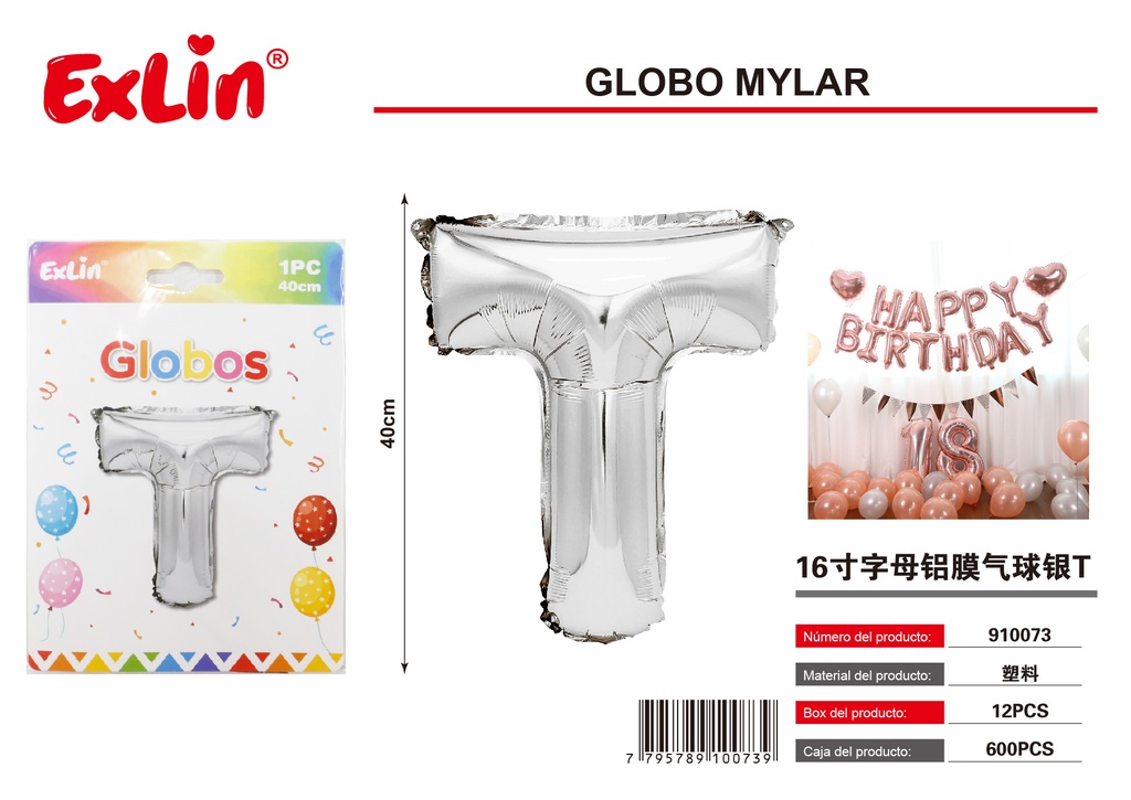 [910073] Globo mylar T