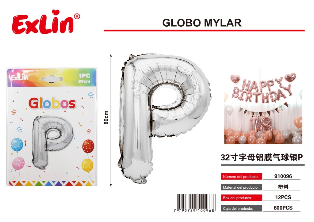 [910096] Globo mylar P