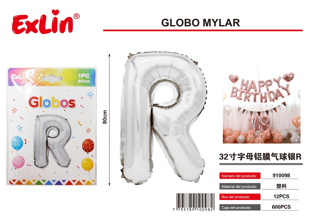 [910098] Globo mylar R