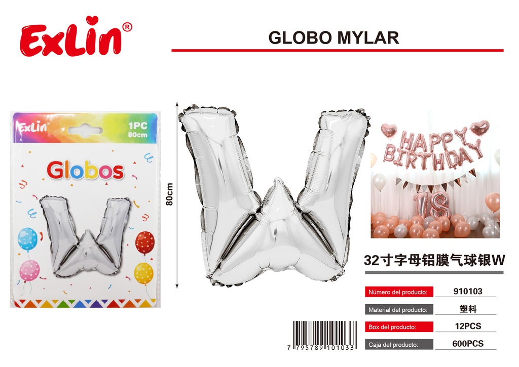 [910103] Mylar W Balloon