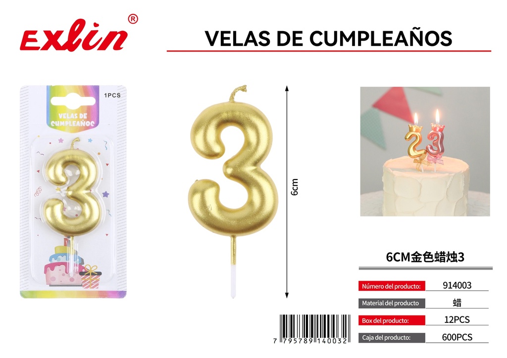 [914003] VELAS DE CUMPLEANOS 3