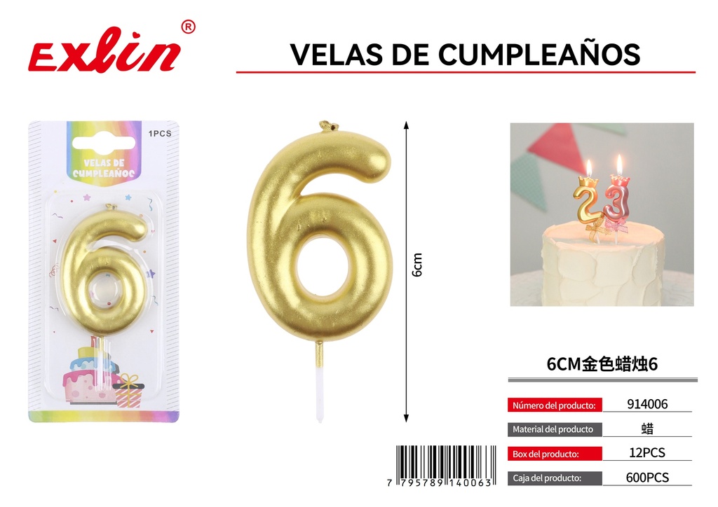 [914006] VELAS DE CUMPLEANOS 6