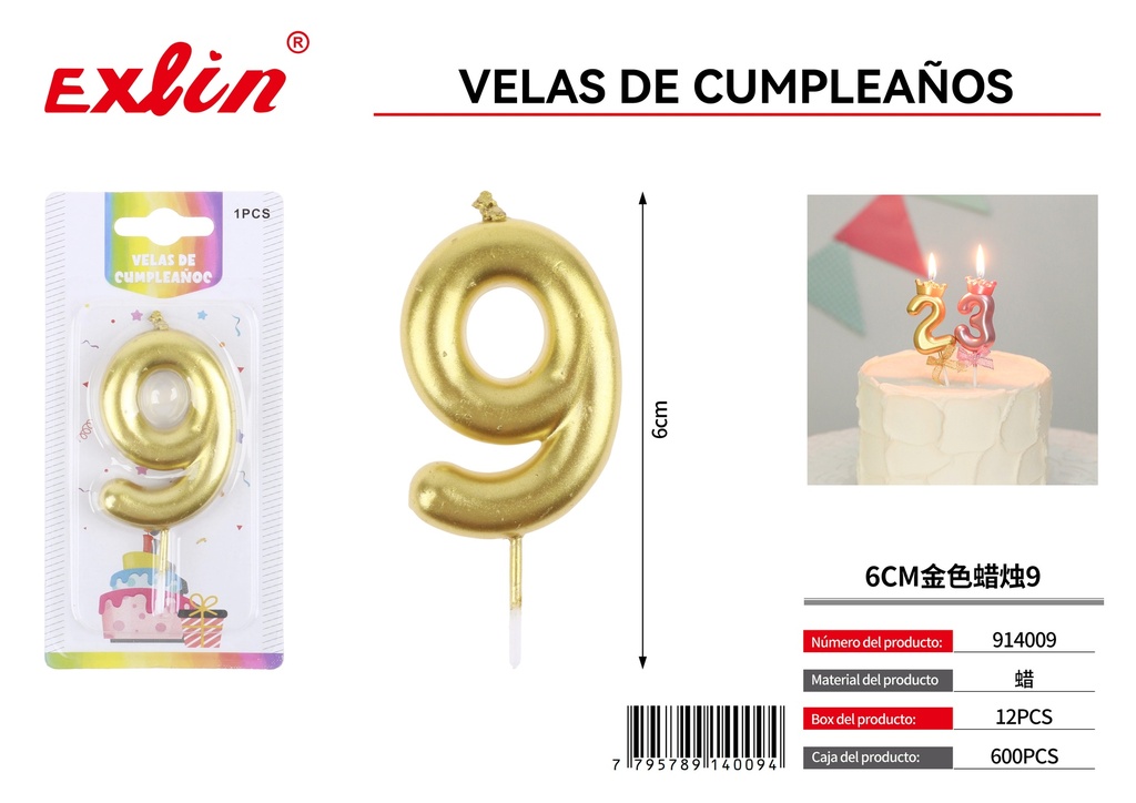 [914009] VELAS DE CUMPLEANOS 9