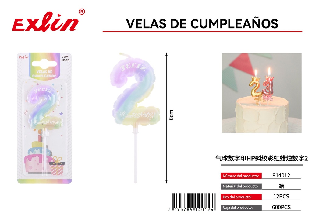 [914012] VELAS DE CUMPLEANOS 2