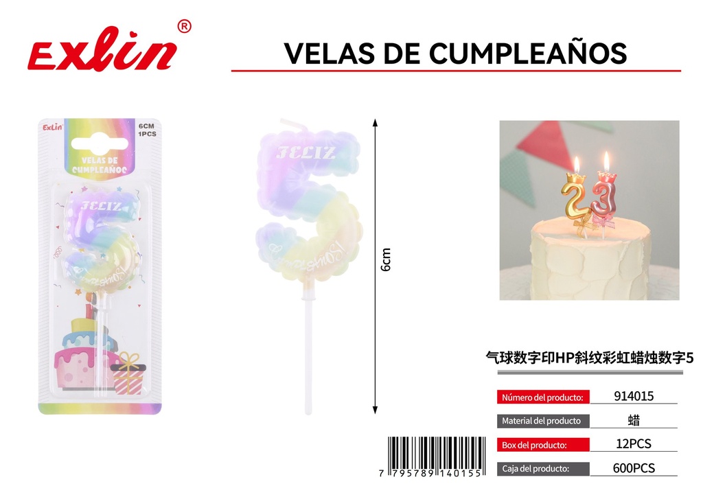 [914015] BIRTHDAY CANDLES 5