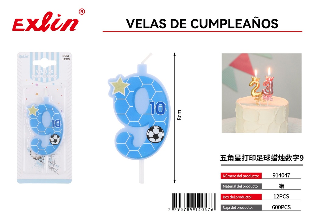 [914047] 9 BIRTHDAY CANDLES
