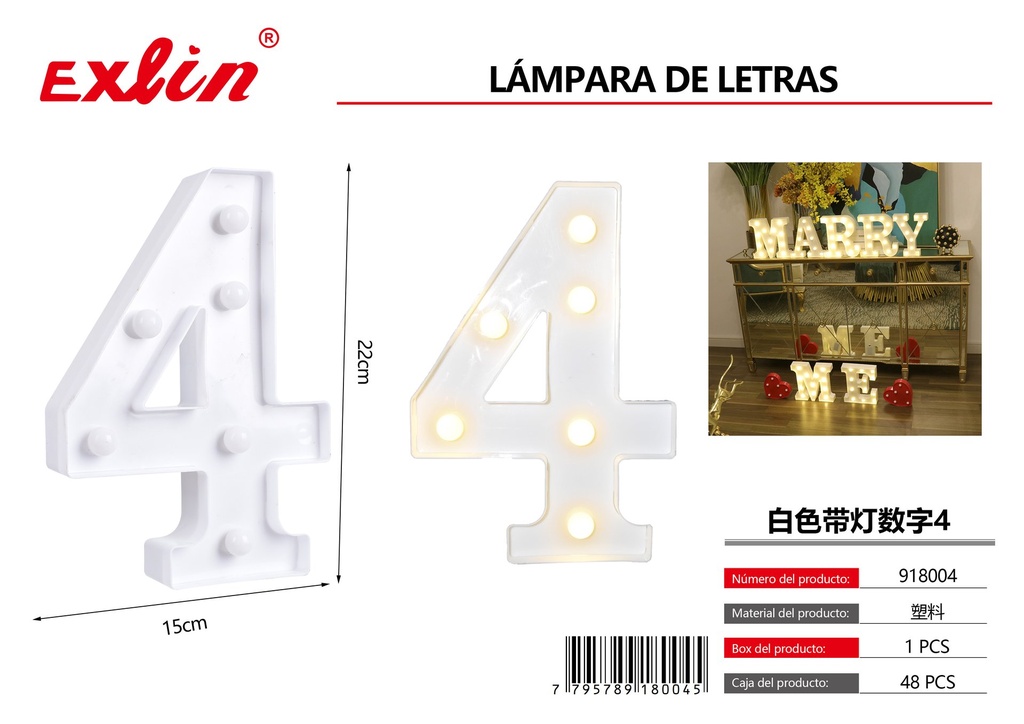 [918004] Numero led 4