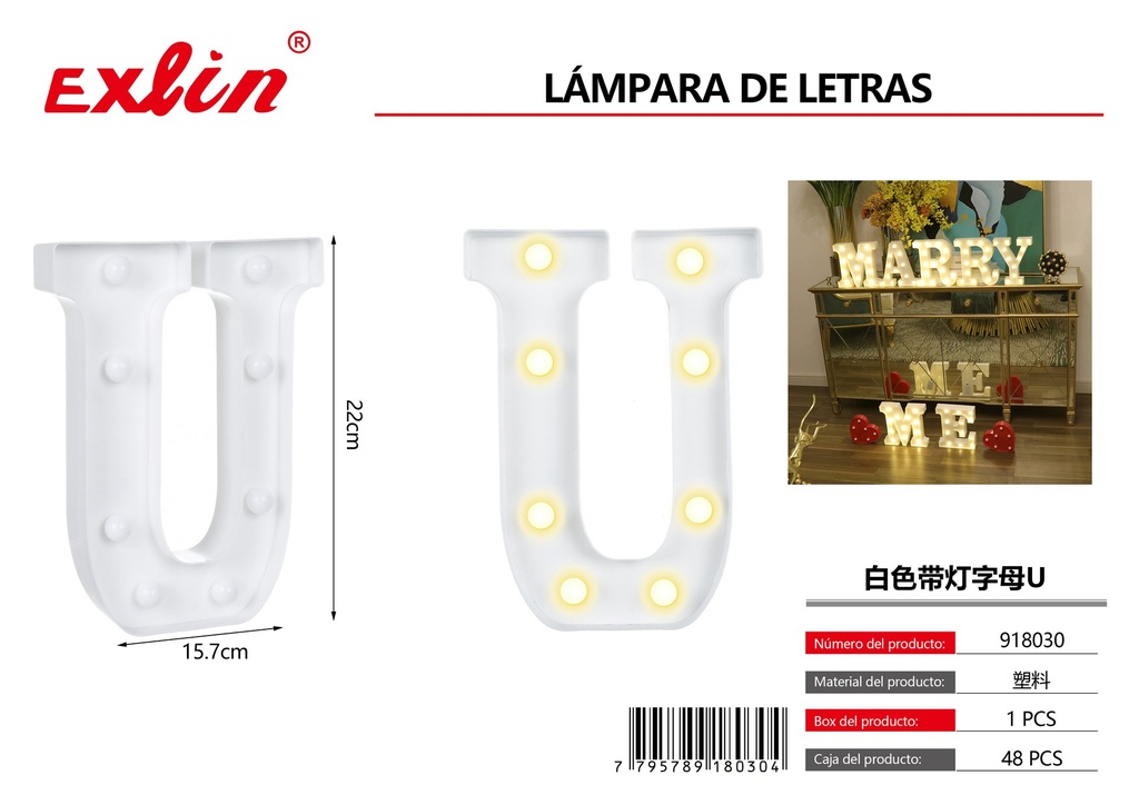 [918030] LETTER LAMP