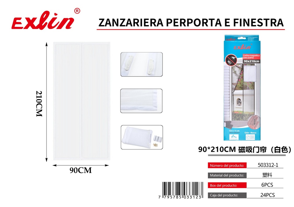 90*210CM Zanzariera perporta e finestra