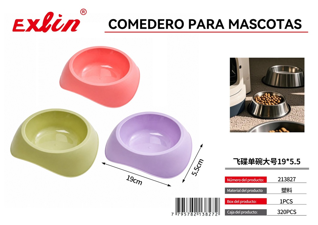 Comedero para mascotas19*5.5