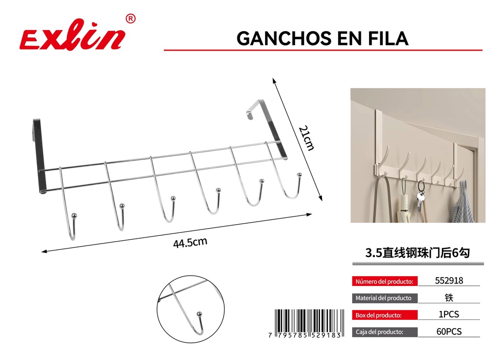 [552918] Perchero para Puerta