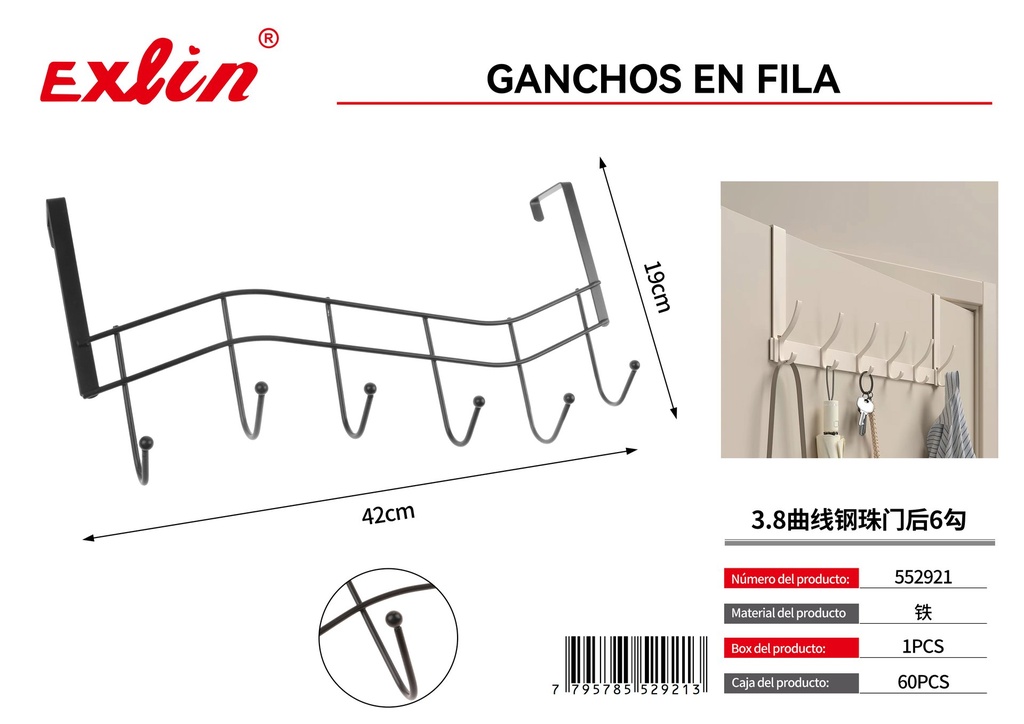 [552921] Perchero para Puerta