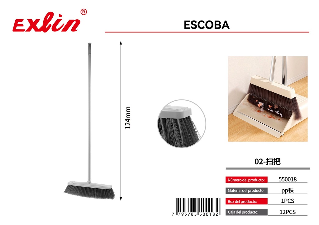 [550018] Escoba Plástica Común