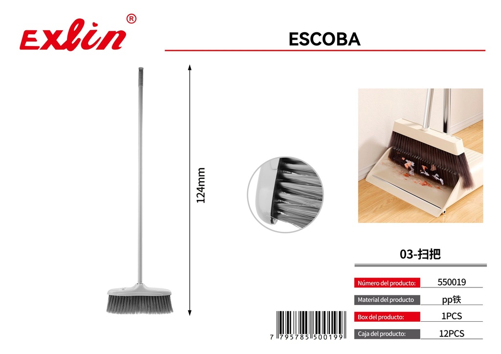 [550019] Escoba Plástica Común