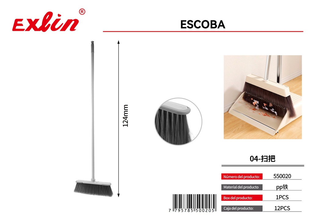 [550020] Escoba Plástica Común